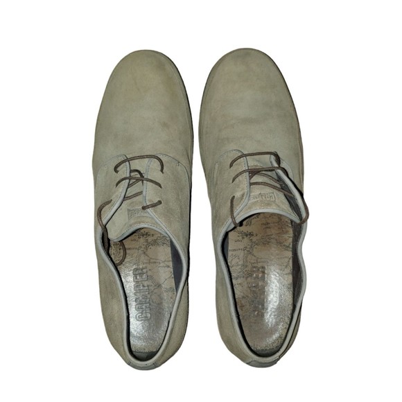 Camper Mauro Suede Slippers Gray Slip On Loafer Shoes Men\'s Size 44 US Size 11